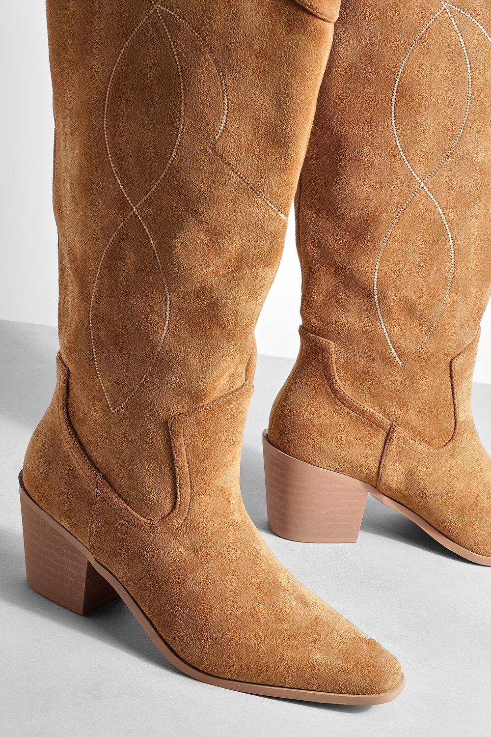 Boohoo 2025 tan boots